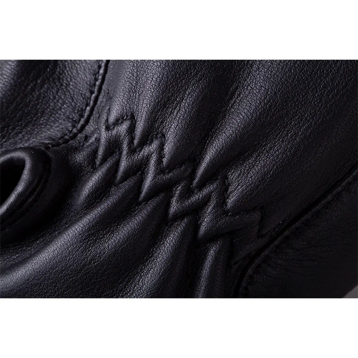 Indian Motorcycle Men's Deerskin Strap Glove, Black