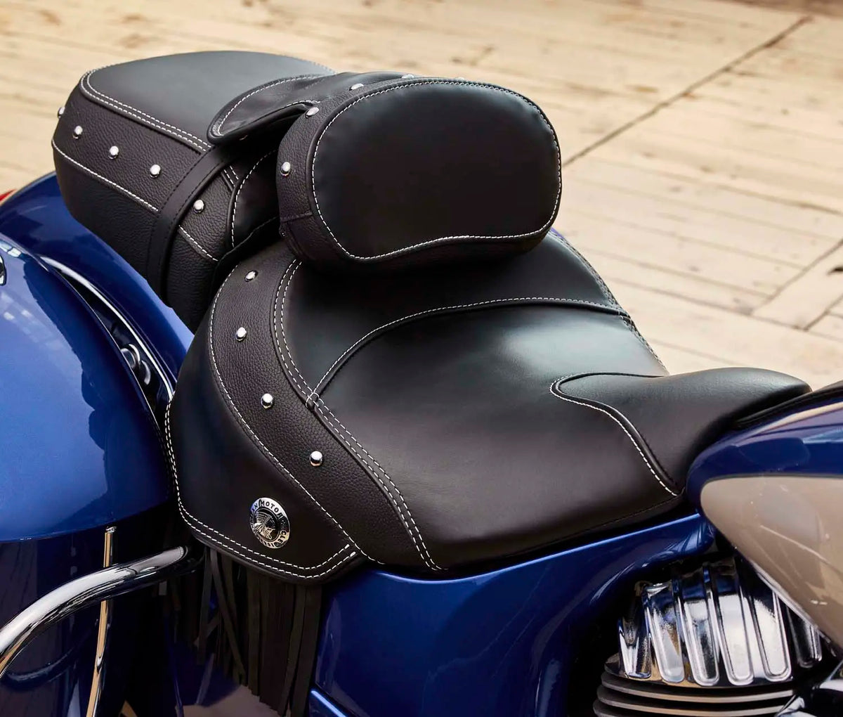 Genuine Leather Standard Reach Heated Solo Seat, Black - image 4 of 4
