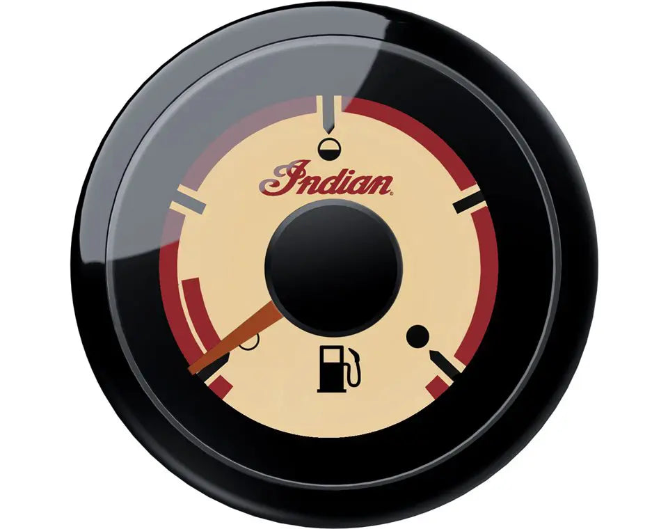 Beige Dial Face Analog Fuel Gauge, Gloss Black - image 1 of 1