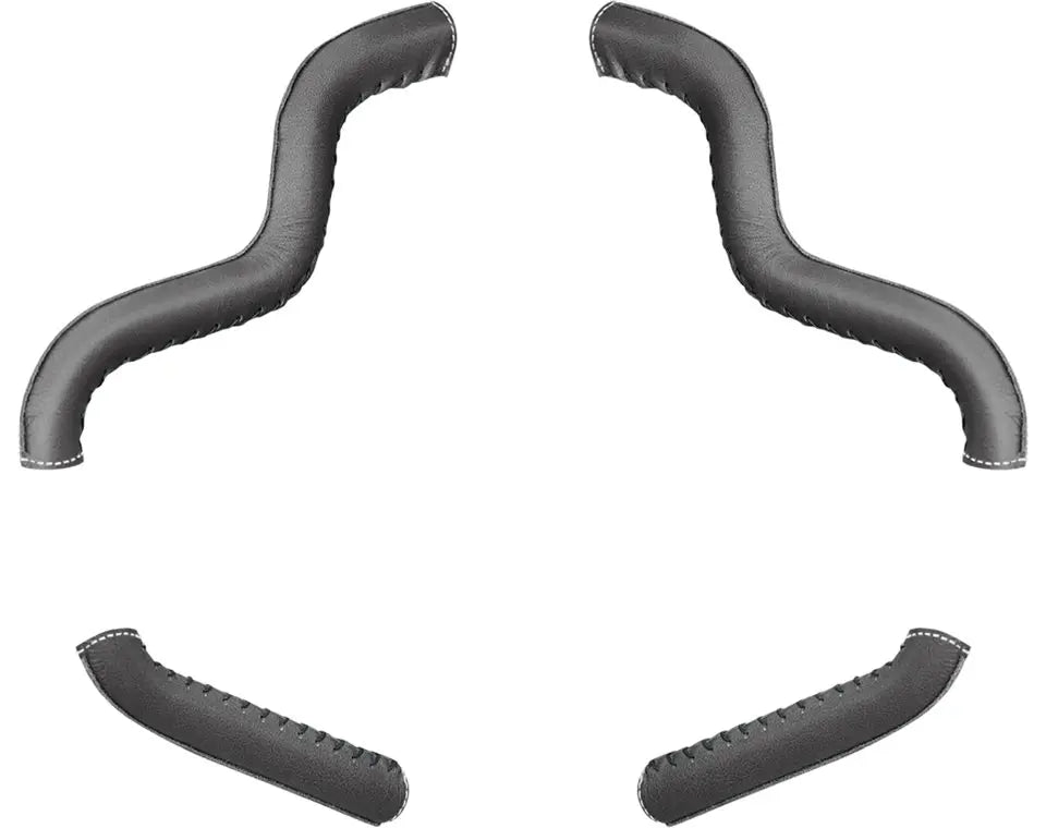 Genuine Leather Mustache Highway Bar Wraps in Black, Pair - image 1 of 1