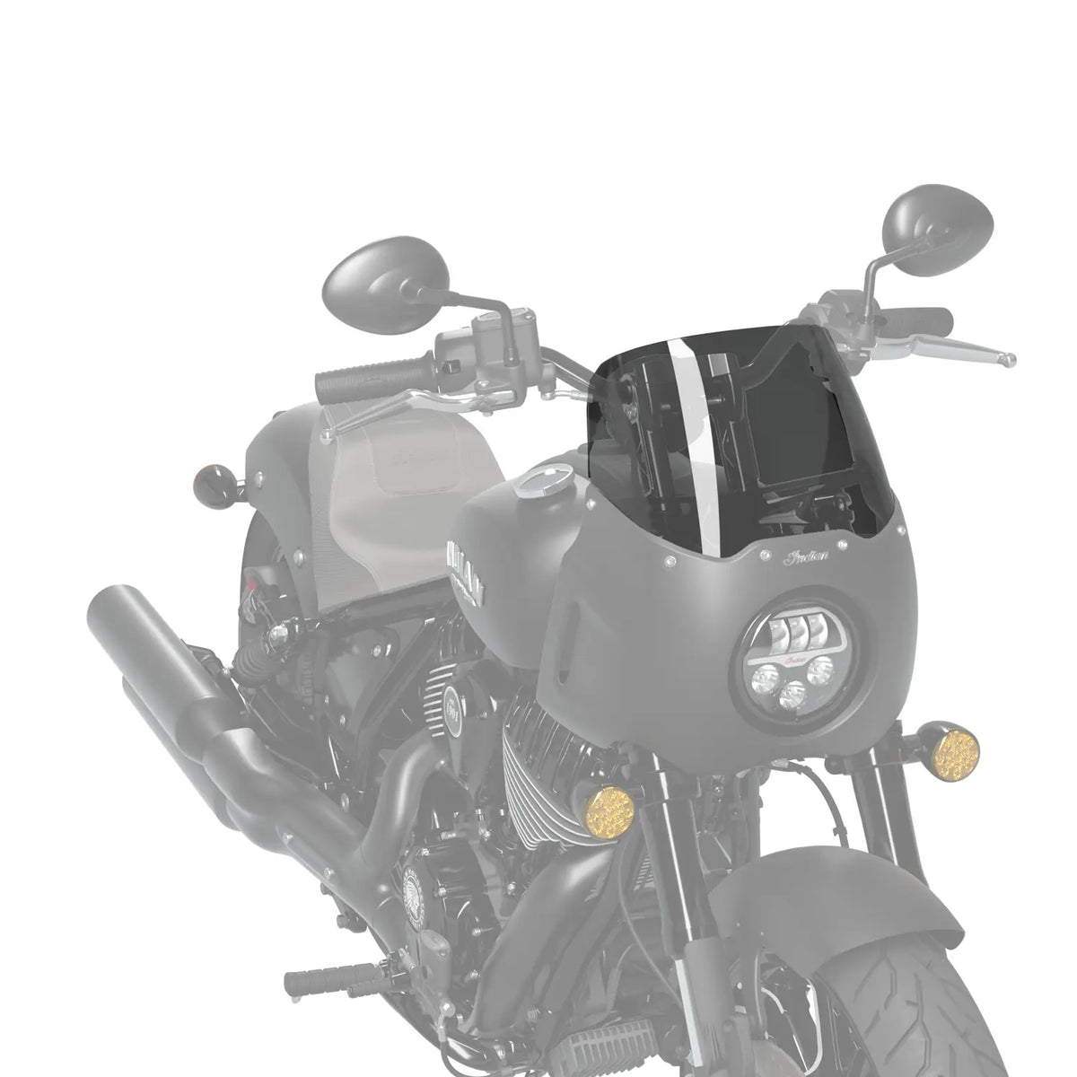 Chief Quarter Fairing Mid Flared Wind Deflector, Tinted - image 4 of 4