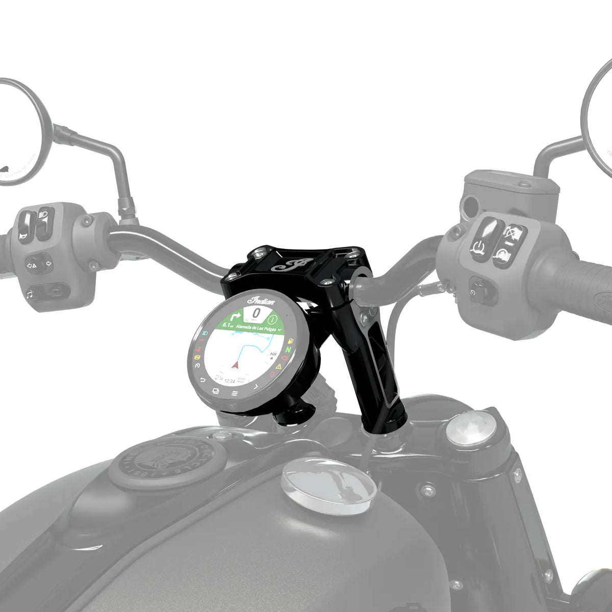 6” Moto Handlebar Risers, Black - image 3 of 3