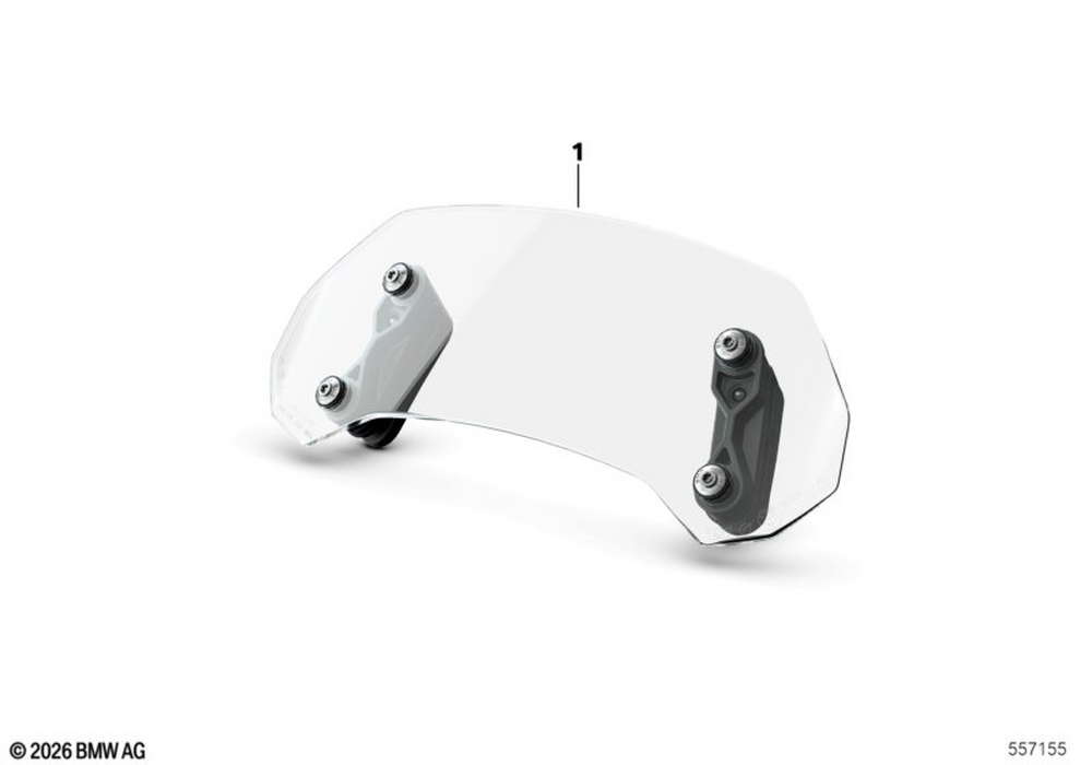 BMW Motorrad Spoiler, Windshield — 77335A818D0 — parts illustration