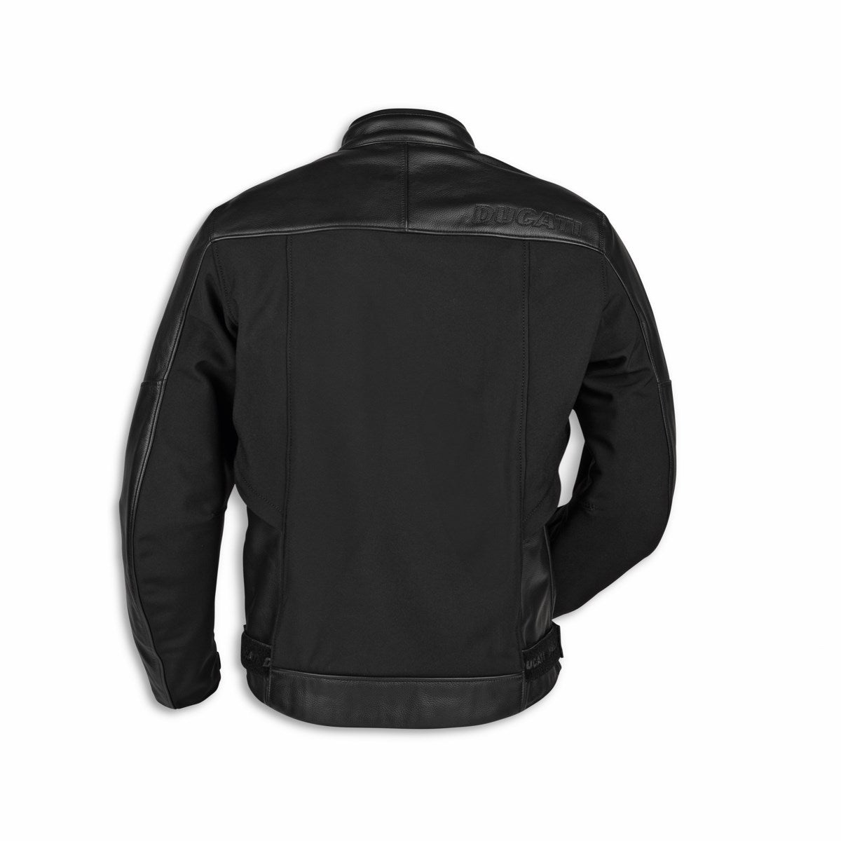 Ducati Men's Ducati Logo C1 Leather-fabric jacket — Black — view 2
