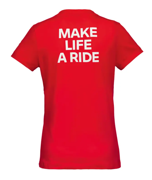 BMW Motorrad Women's Make Life a Ride T-Shirt Red