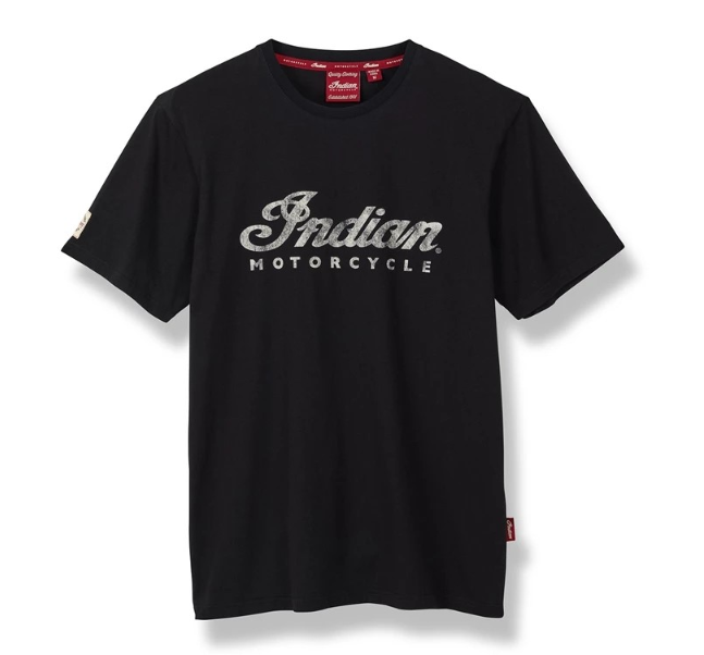 Indian Motorcycle Script Logo T-Shirt Men's