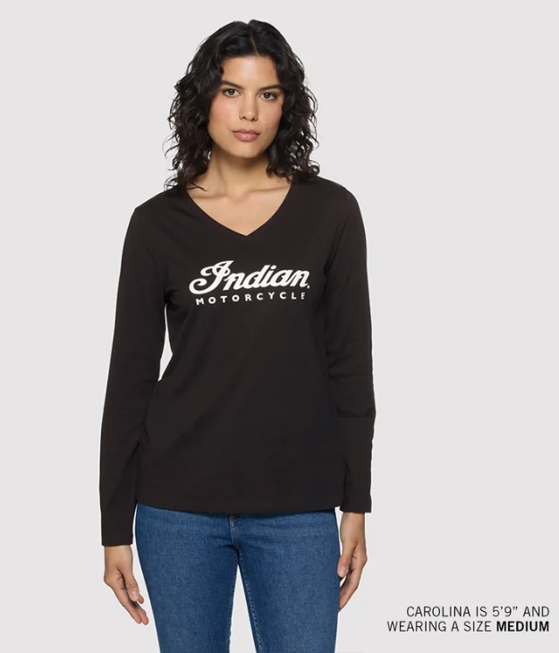 Indian Motorcycle Women's Essential Script Logo Long Sleeve