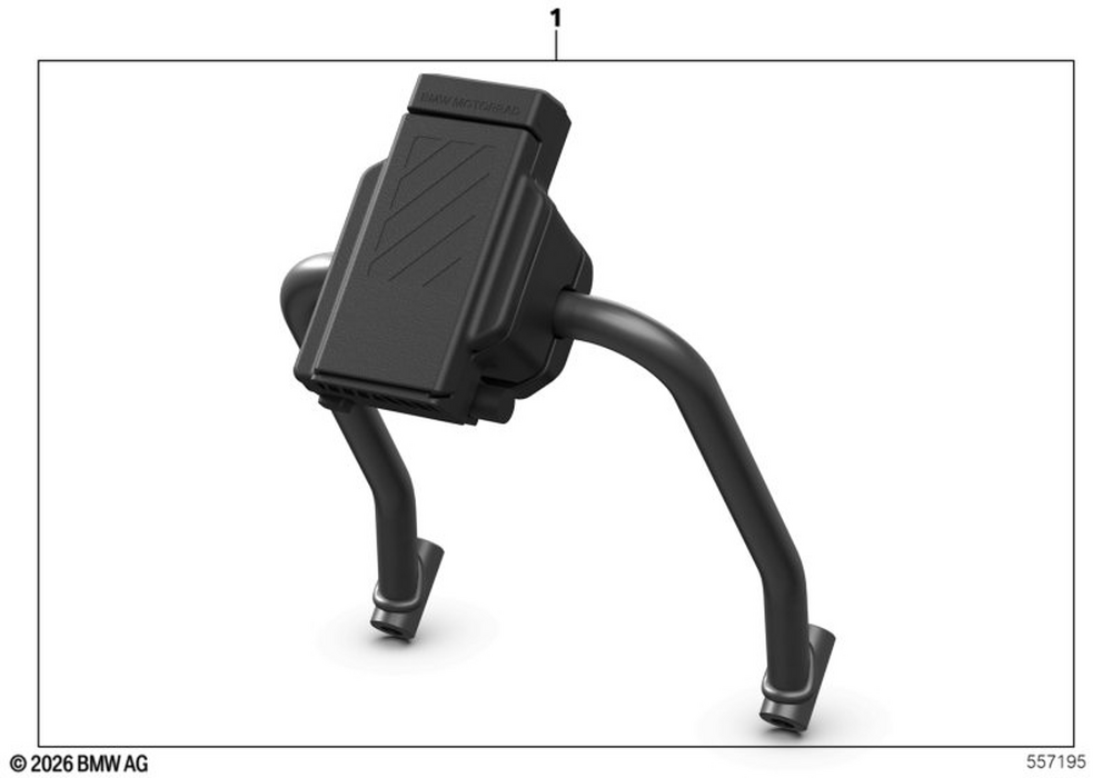 BMW Motorrad Navigator Holder — 65905B607D2 — parts illustration