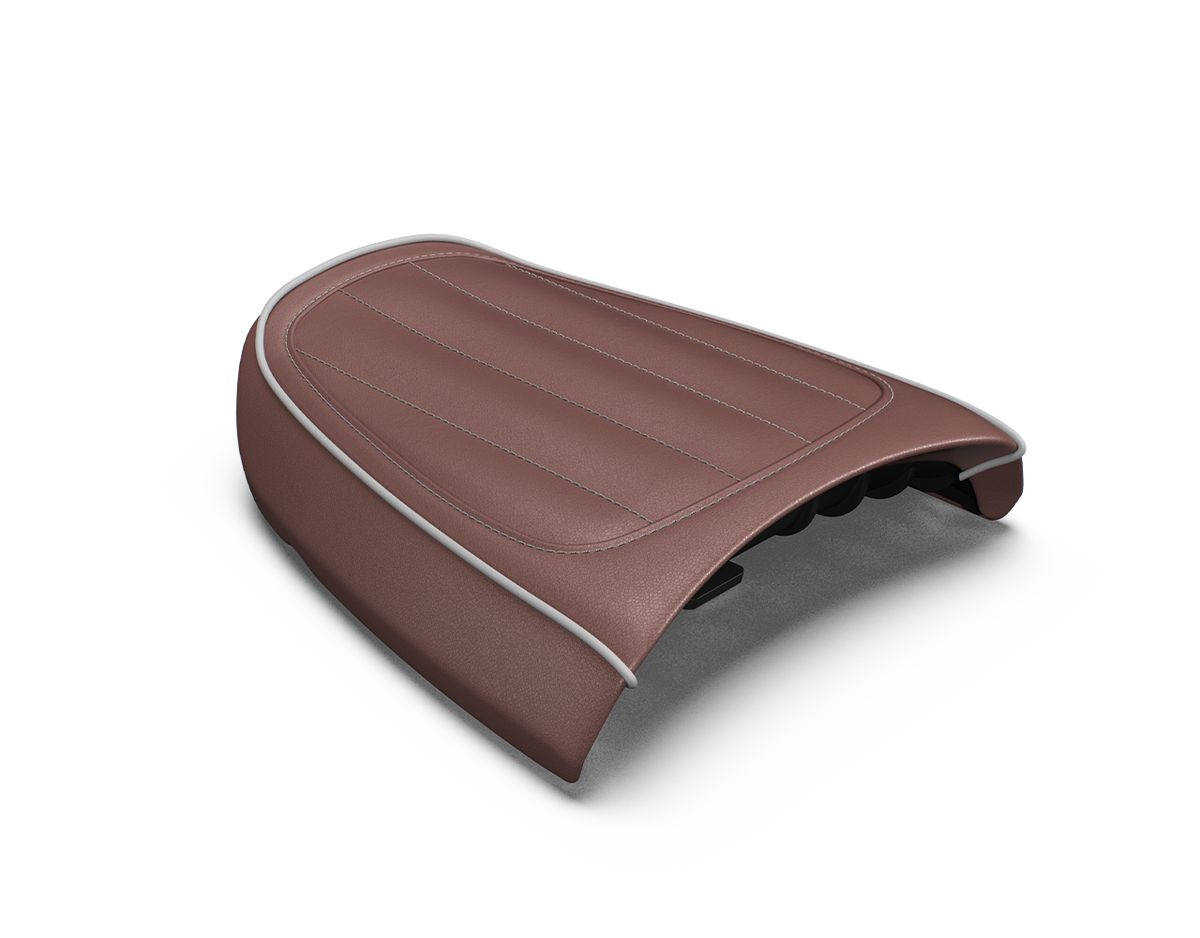 Royal Enfield Brown Custom Passenger Seat - KXA00188