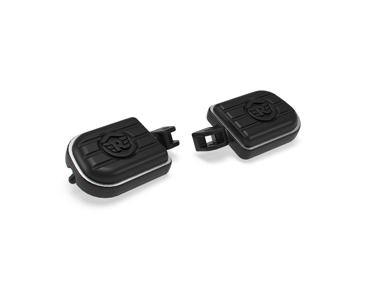 Royal Enfield Black Deluxe Rider Footpegs - KXA00331