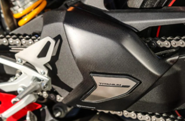 OEM Carbon and titanium protection for swinging arm 96989991C