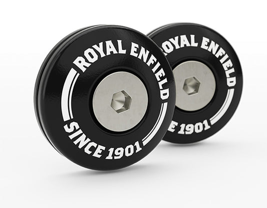 Royal Enfield Black Bar End Finishers - 1990441