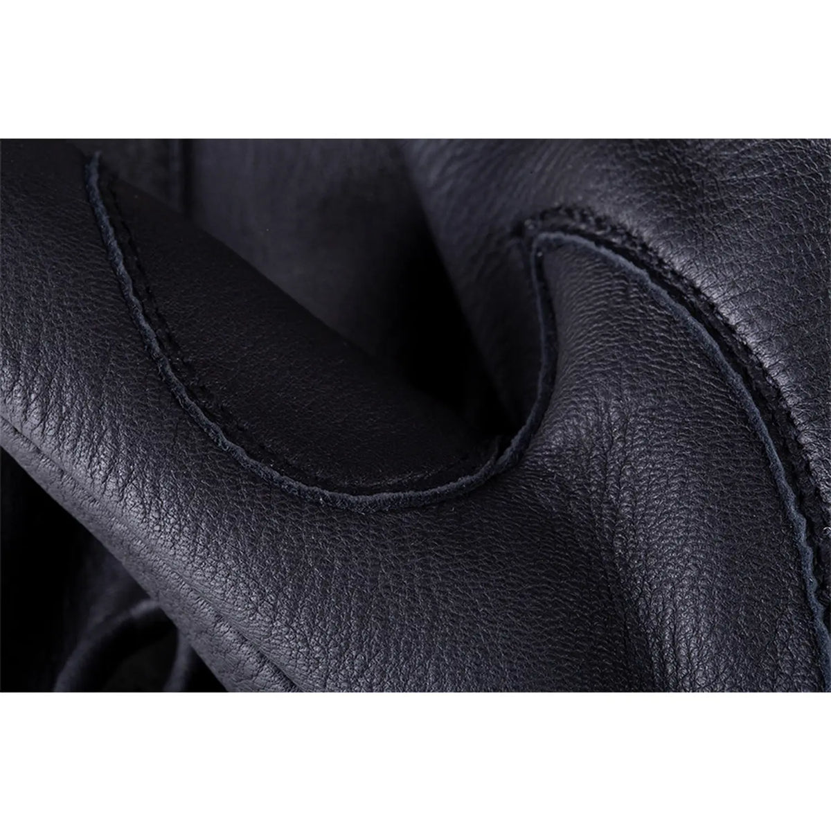 Indian Motorcycle Men's Deerskin Strap Glove, Black