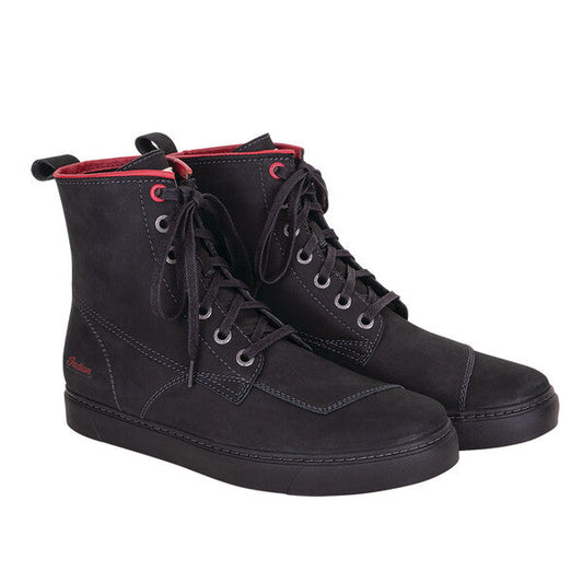 Indian Motorcycle Men's Leather Bryant Sneaker, Black — 12
