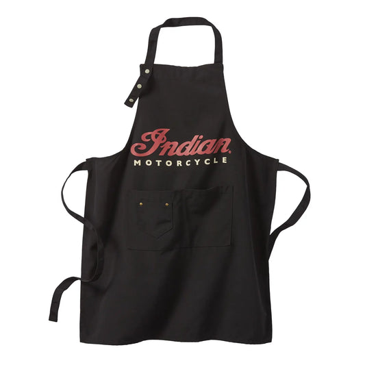 Indian Motorcycle Unisex Motorcycle BBQ Apron, Black