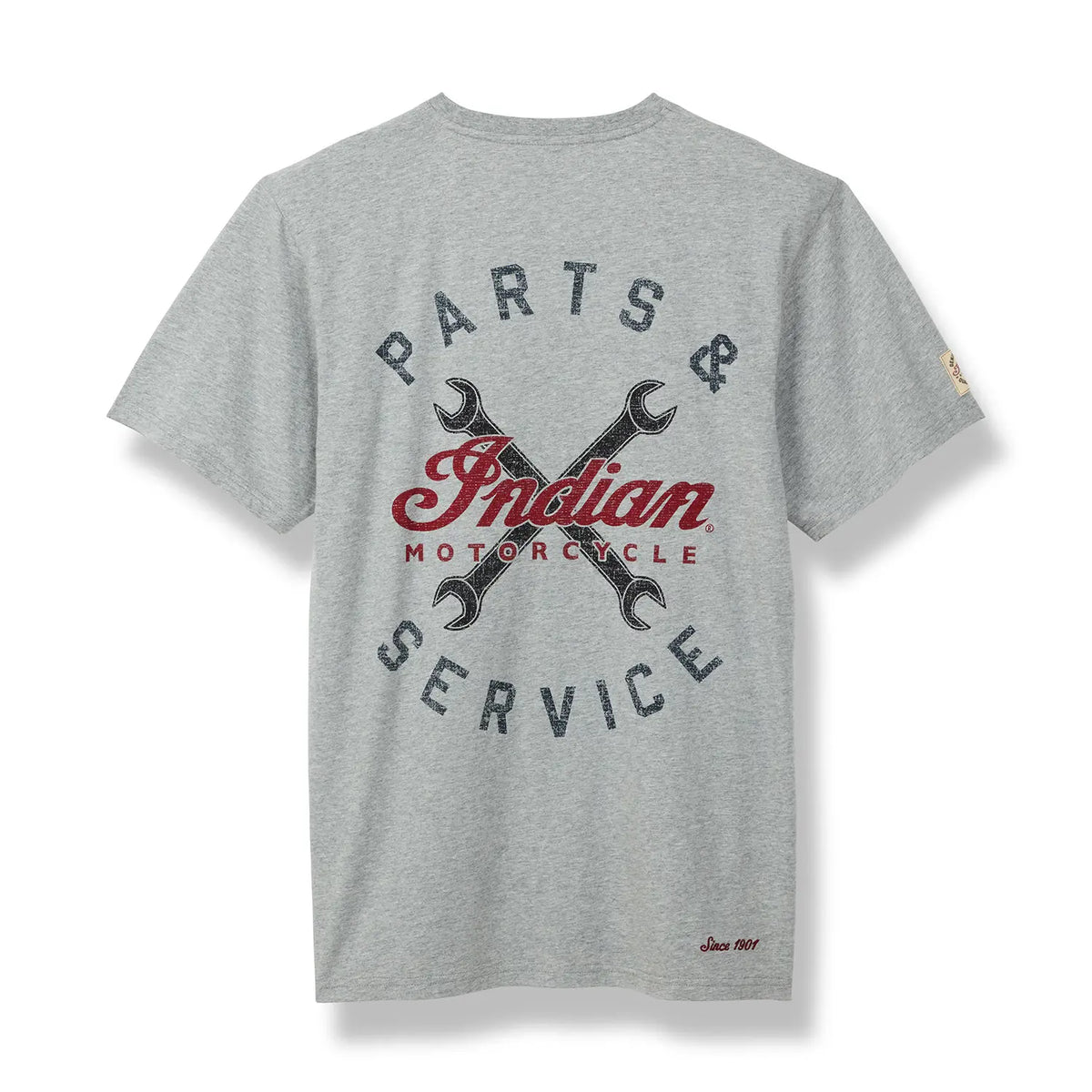 Indian Motorcycle Men's Garage T-Shirt, Gray — XL