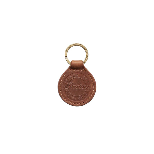 Indian Motorcycle Circle Leather Key Ring
