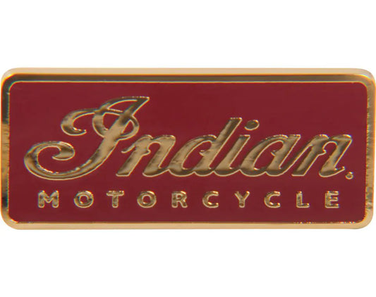 Indian Motorcycle Logo Pin Badge, Red