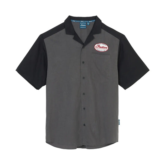 Indian Motorcycle Men's Garage Shirt, Gray — 2XL