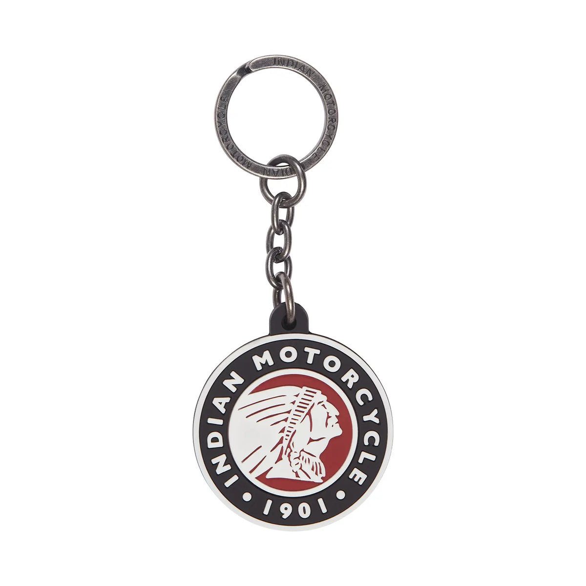 Indian Motorcycle Circle Headdress Keyring