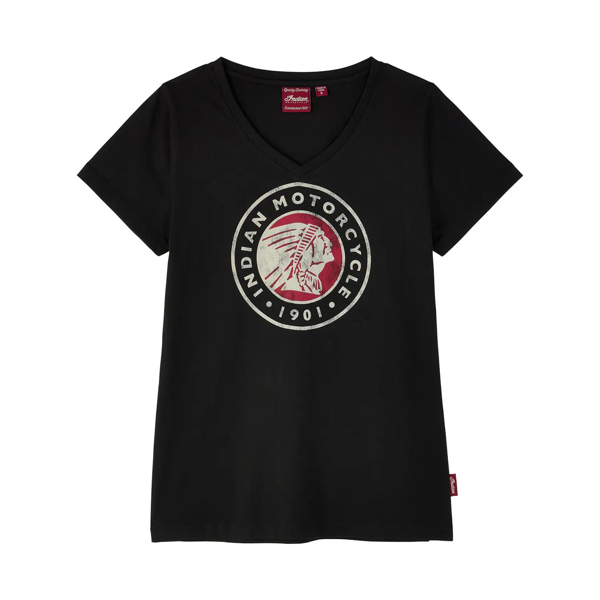 Indian Motorcycle Women's Headdress Icon T-Shirt, Black