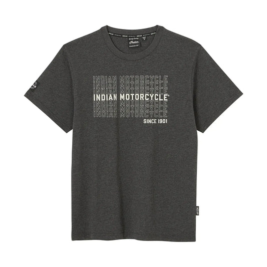 Indian Motorcycle Men's IMC Multiplied Logos T-Shirt, Gray
