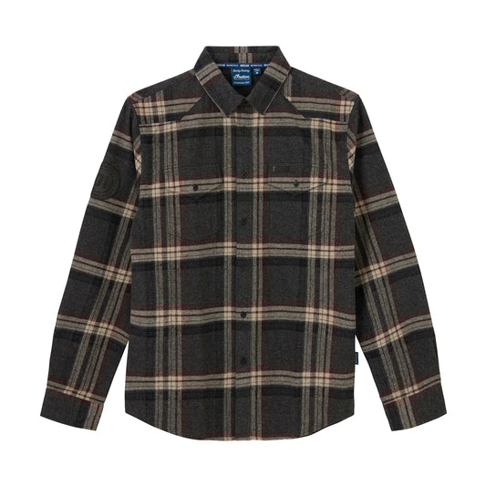 Indian Motorcycle Men's Newark Plaid Shirt, Gray