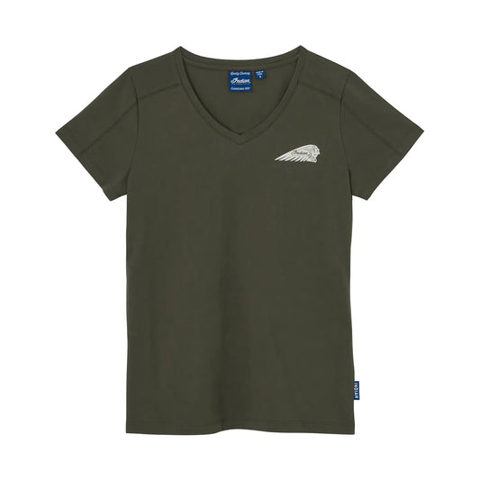 Indian Motorcycle Women's Arched Block Logo T-Shirt, Green