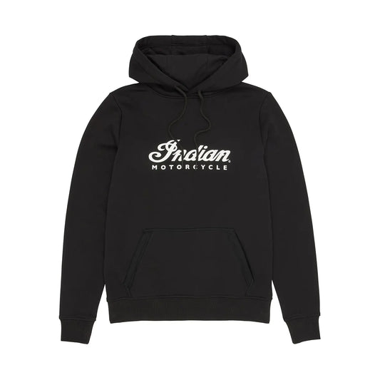 Indian Motorcycle Women's Essential Script Logo Hoodie, Black