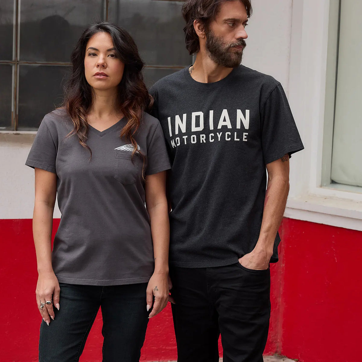 Indian Motorcycle Men's Block Logo Print T-shirt, Black
