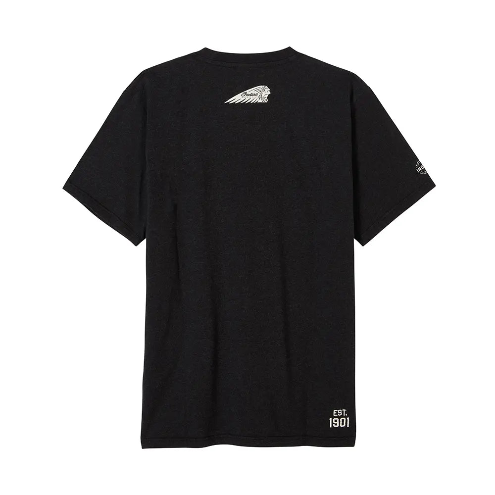 Indian Motorcycle Men's Block Logo Print T-shirt, Black