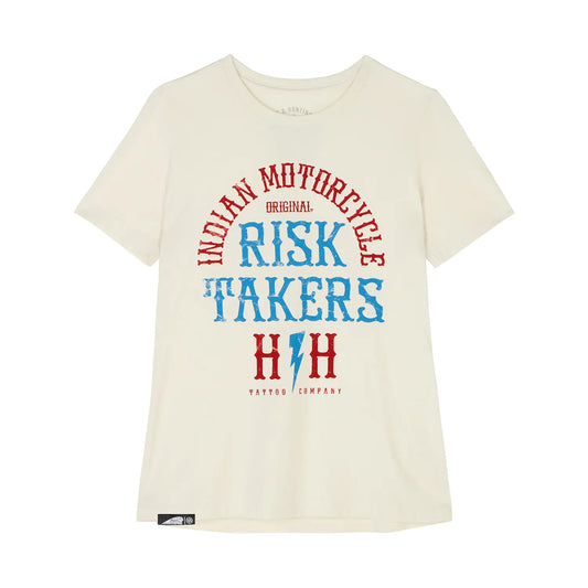 Indian Motorcycle Women's IMC X HH Risk Takers T-shirt, White