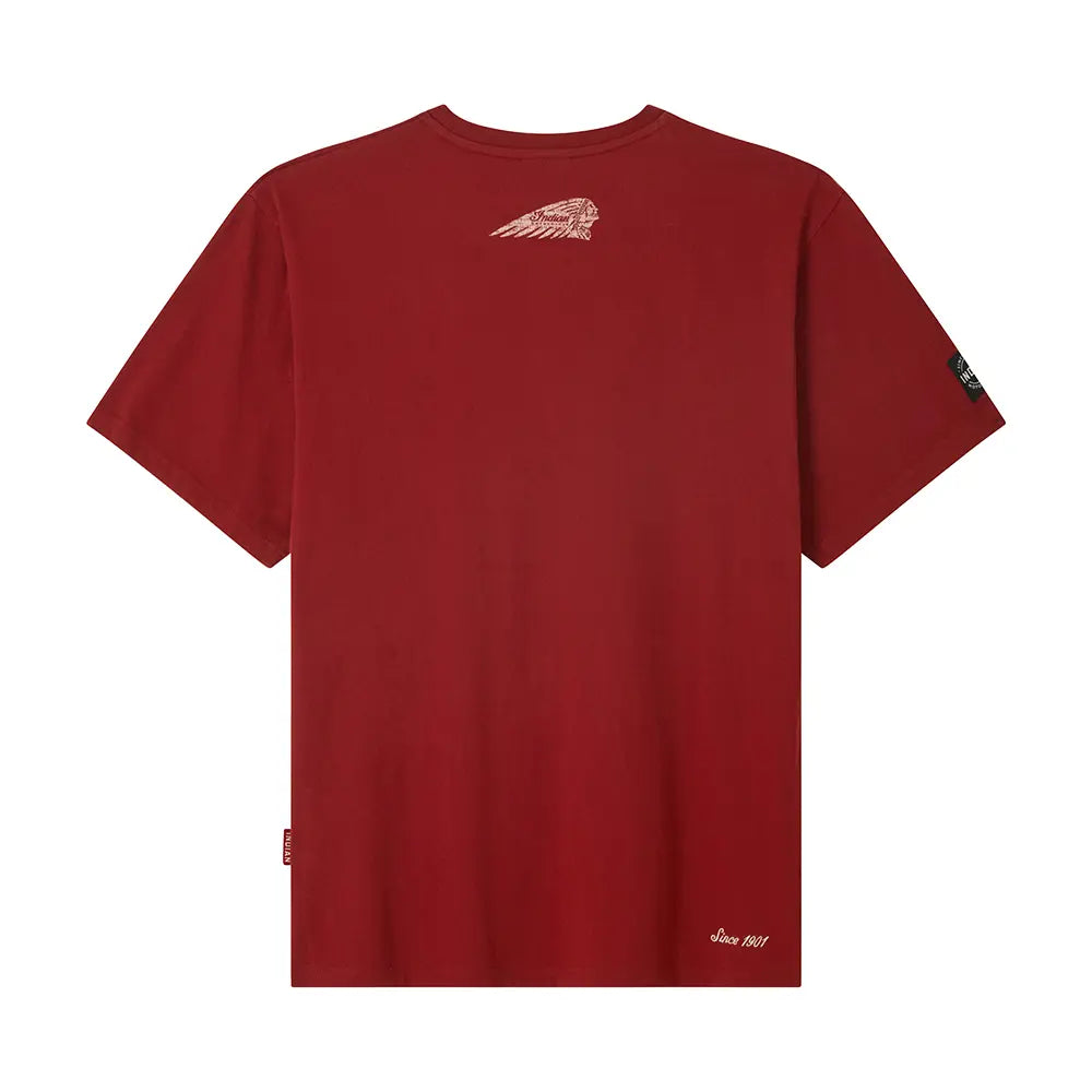Indian Motorcycle Men's Parts and Service Graphic T-Shirt, Red