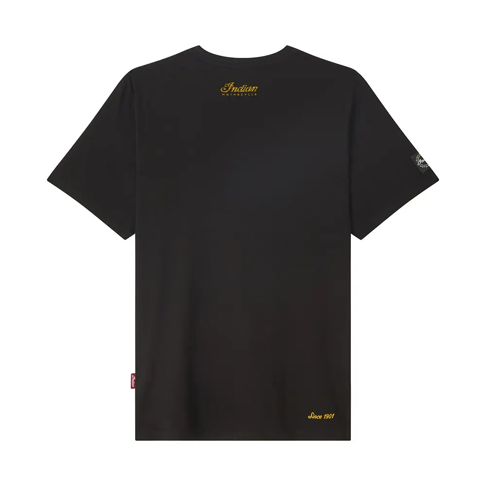Indian Motorcycle Men's Distressed Headdress T-Shirt, Black