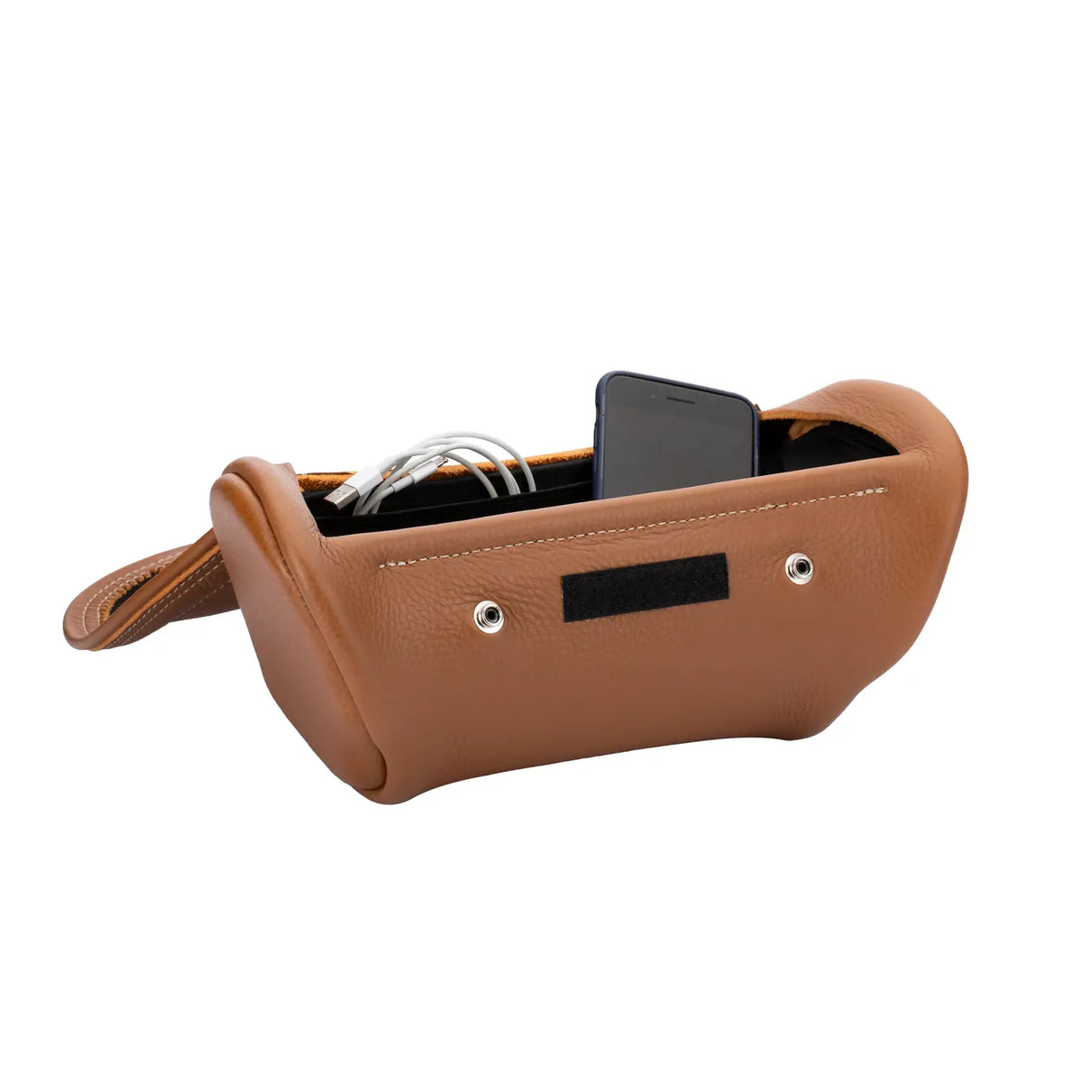 Genuine Leather Handlebar Bag, Desert Tan - image 3 of 6