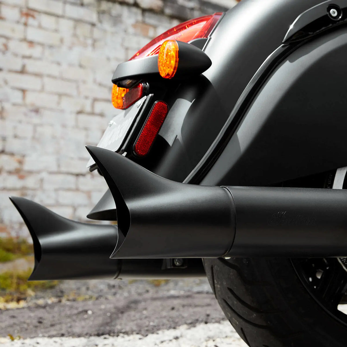 Thunderstroke® Stage 1 Slip-On Exhausts in Matte Black, Pair - image 4 of 4