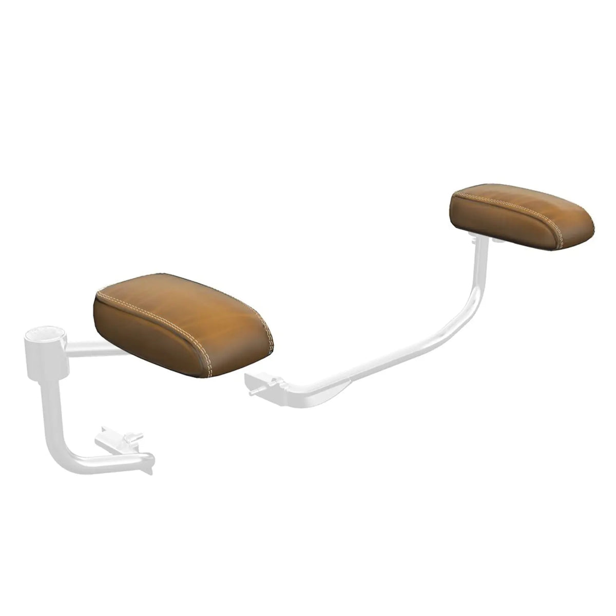 Genuine Leather Passenger Armrest Pads in Desert Tan, Pair - image 1 of 5