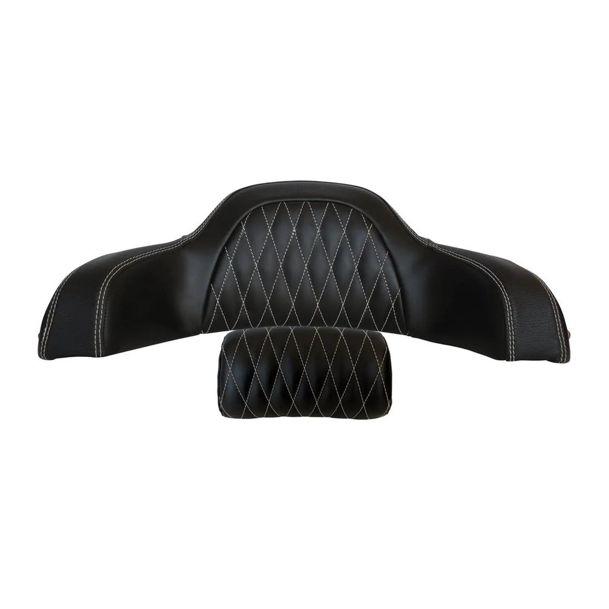 Genuine Leather Quilted Trunk Passenger Backrest Pad, Black - image 1 of 2