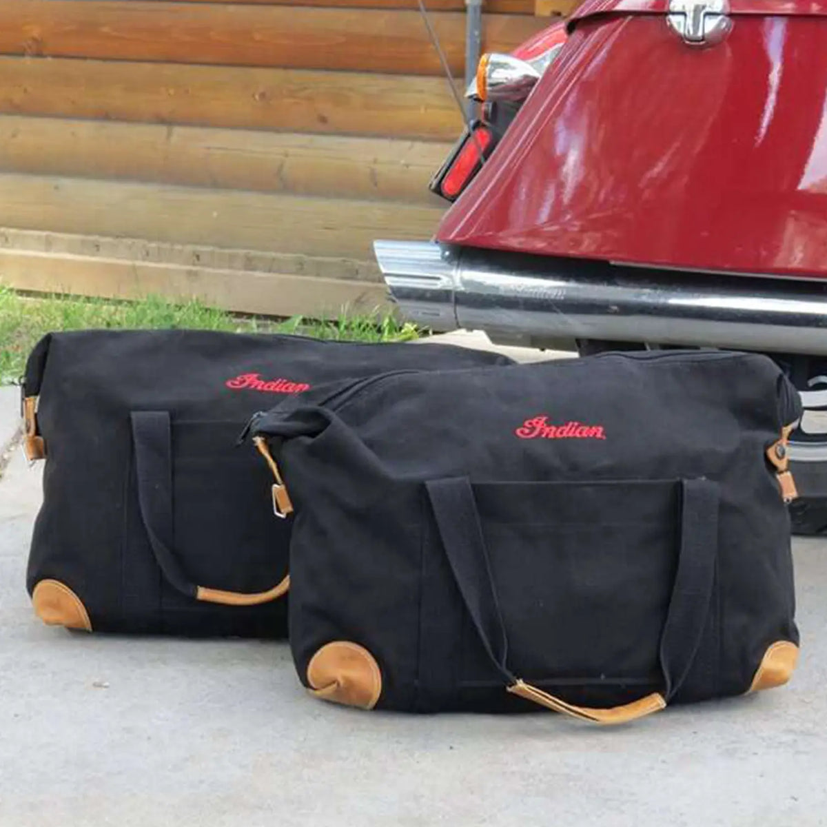Deluxe Saddlebag Travel Bags in Black, Pair - image 3 of 5