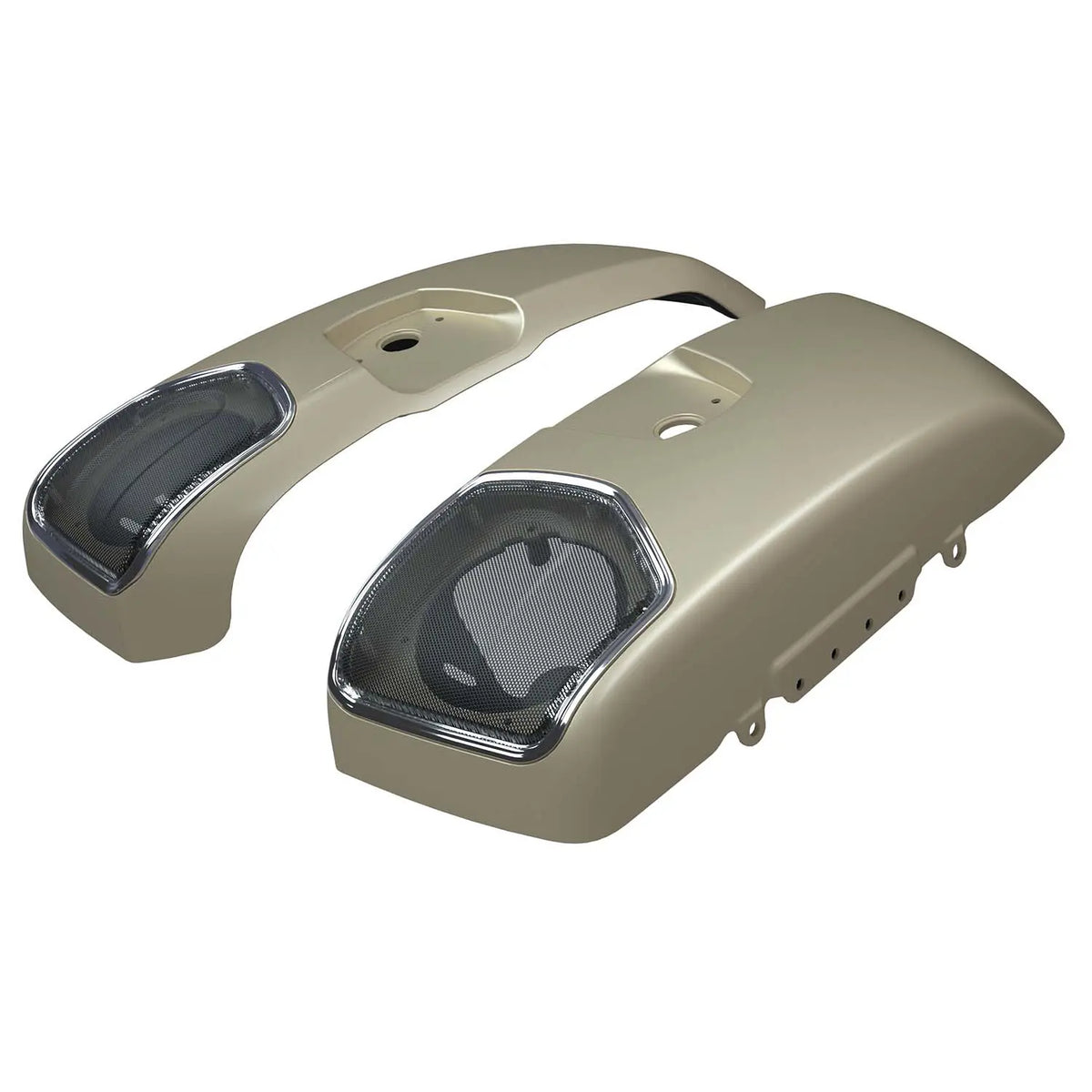 PowerBand Audio Saddlebag Speaker Lids in Dirt Track Smoke, Pair - image 2 of 5
