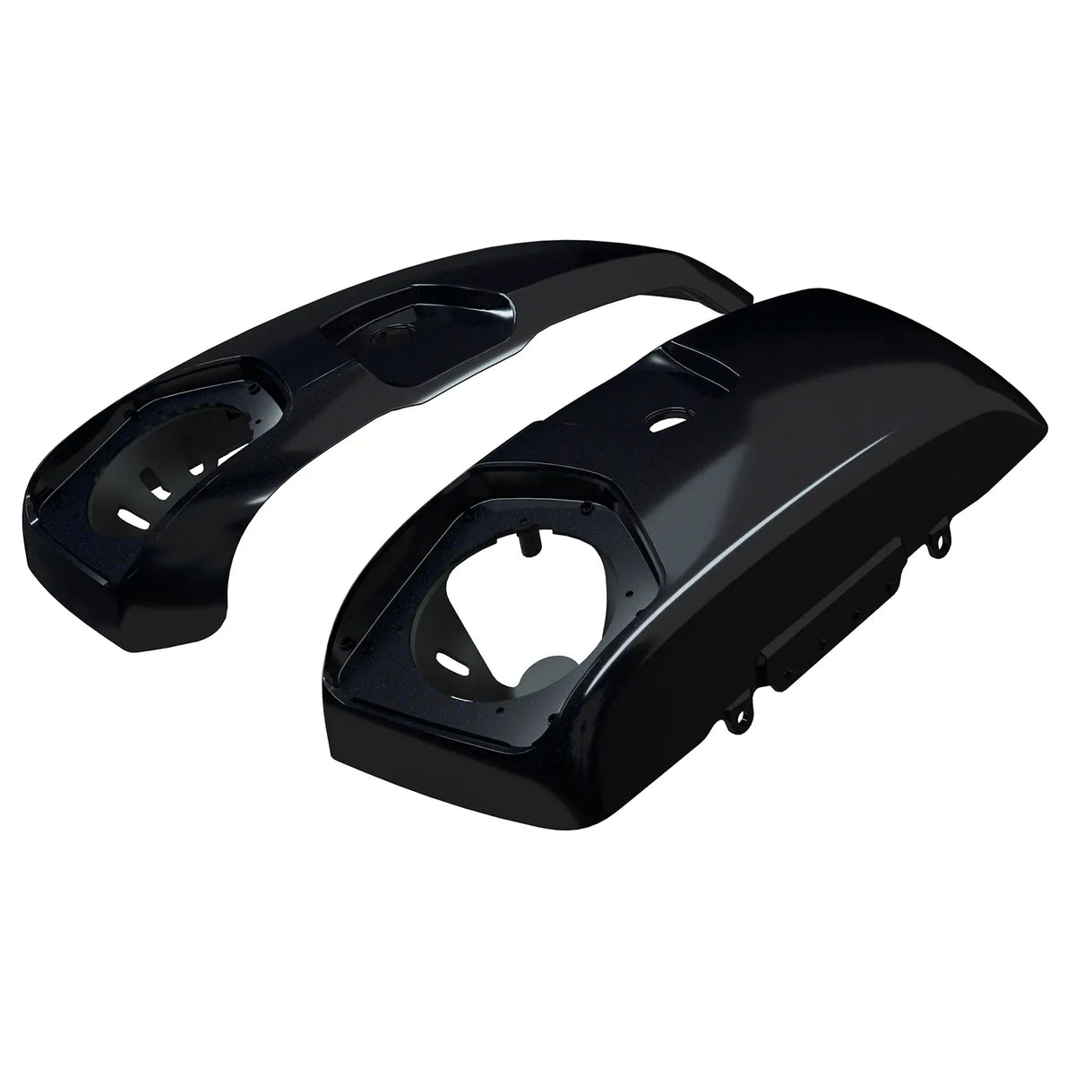 PowerBand Audio Saddlebag Speaker Lids, Pair, Thunder Black Azure Crystal - image 1 of 5
