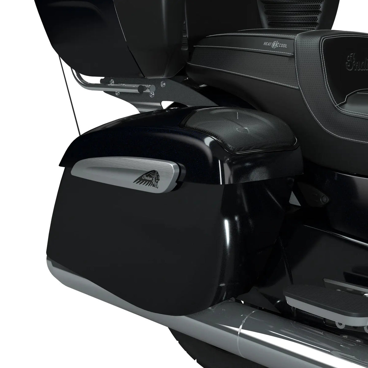 PowerBand Audio Saddlebag Speaker Lids, Pair, Thunder Black Azure Crystal - image 4 of 5