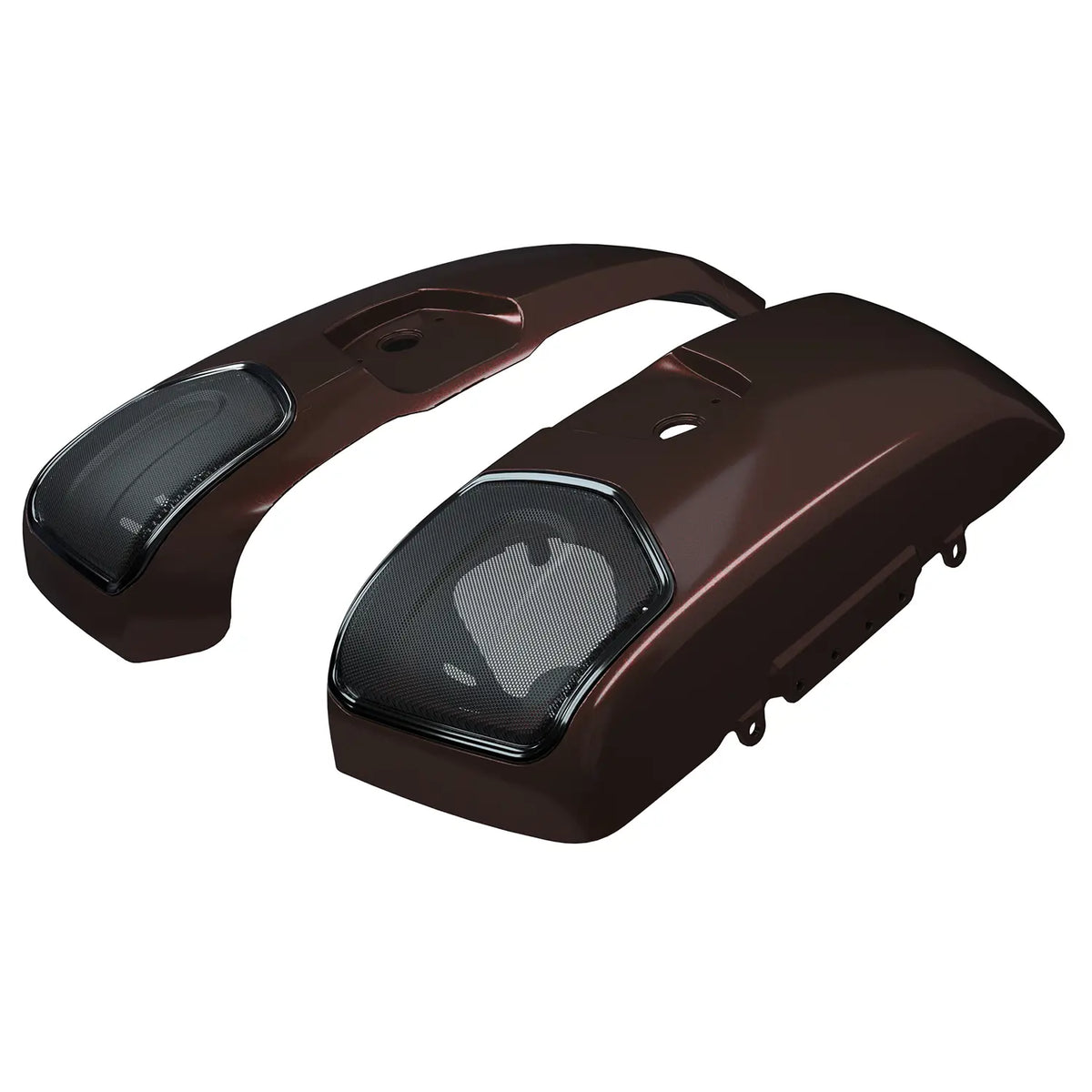 PowerBand Audio Saddlebag Speaker Lids, Pair, Crimson Metallic - image 2 of 5