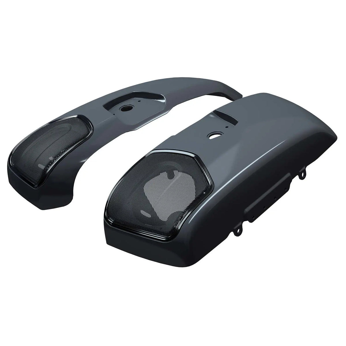 PowerBand Audio Saddlebag Speaker Lids in Stealth Gray Azure Crystal, Pair - image 2 of 5
