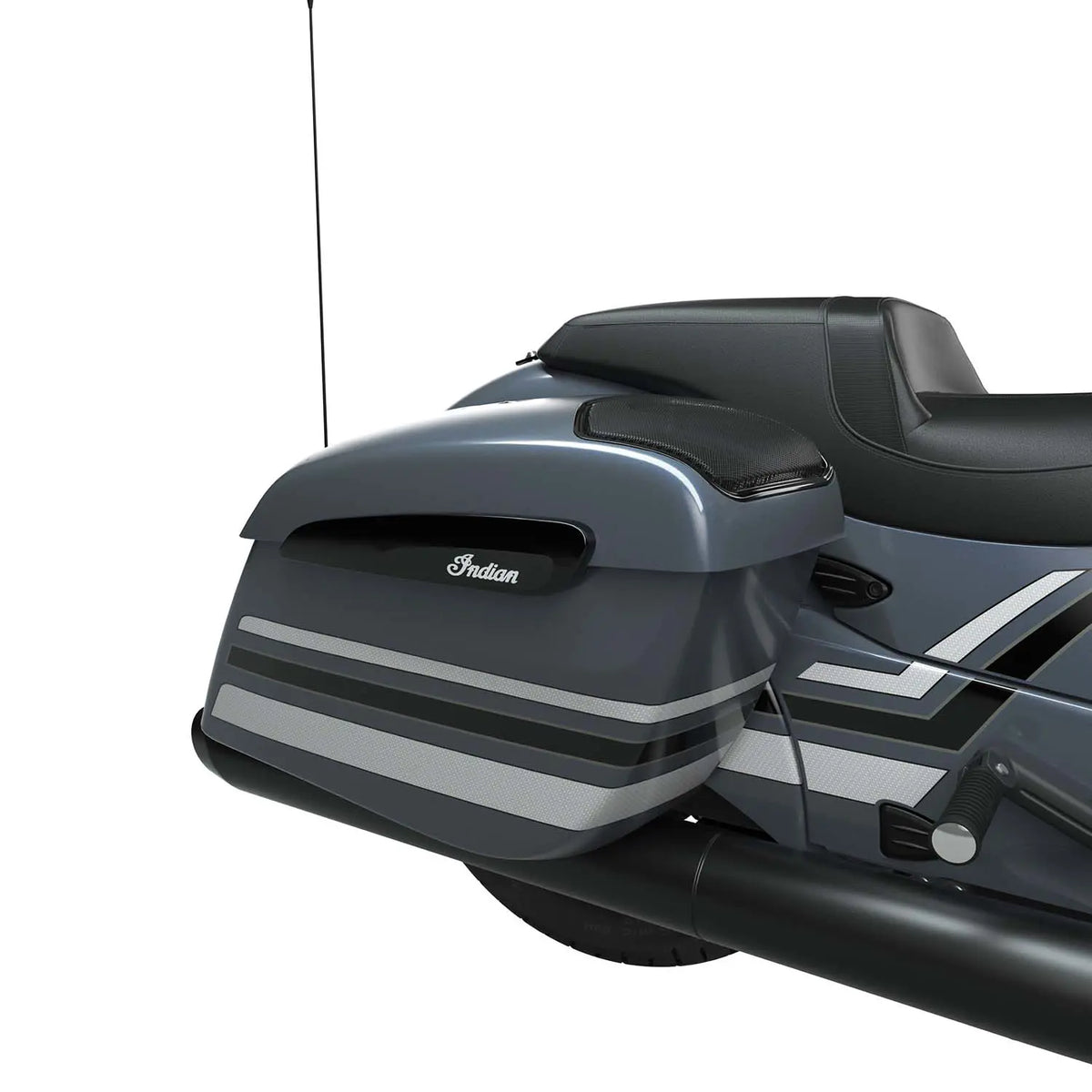 PowerBand Audio Saddlebag Speaker Lids in Stealth Gray Azure Crystal, Pair - image 3 of 5