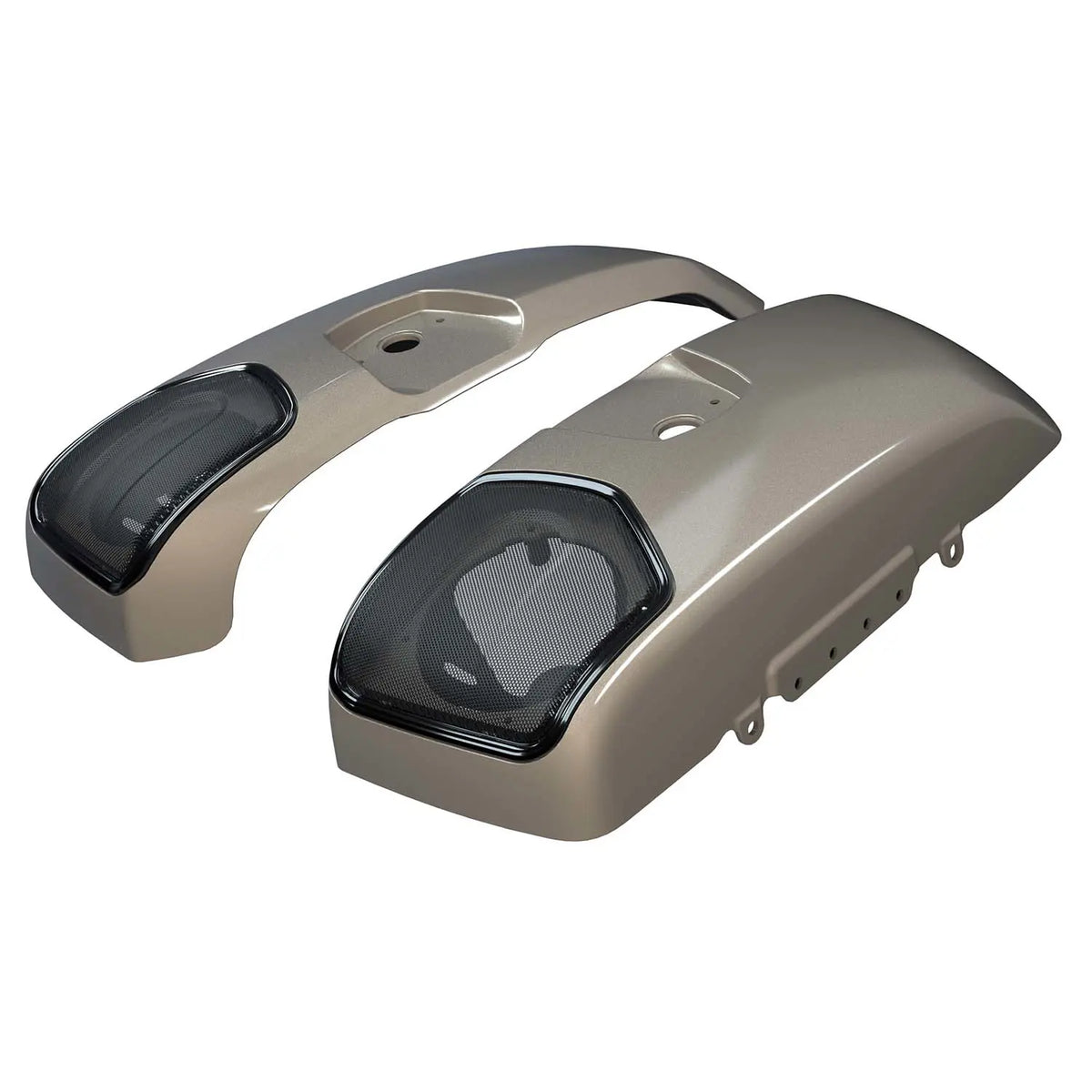 PowerBand Audio Saddlebag Speaker Lids in Silver Quartz Metallic, Pair - image 2 of 5