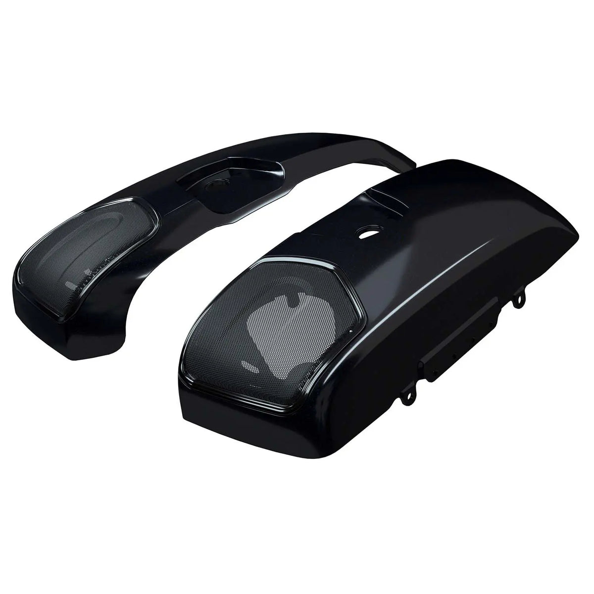 PowerBand Audio Saddlebag Speaker Lids in Black Azure Crystal, Pair - image 2 of 5