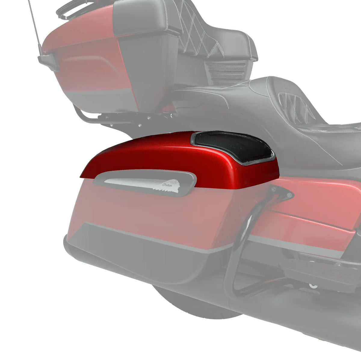 PowerBand™ Audio Saddlebag Speaker Lids, Stryker Red Metallic - image 4 of 5