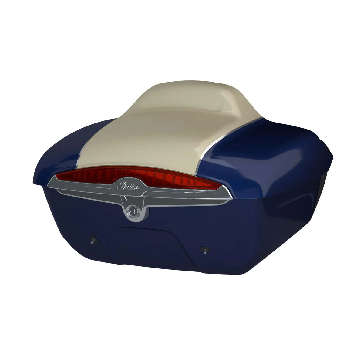 Quick-Release Lockable Trunk with Taillight, Deep Water Metallic over Dirt Track Tan - image 1 of 4