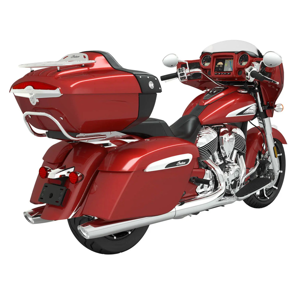 Quick-Release Lockable Trunk with Taillight, Ruby Metallic - image 3 of 4